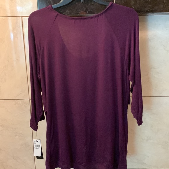 AGB Purple Layered Blouse - Picture 8 of 12